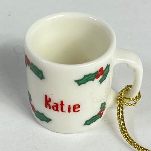 Katie Mug Christmas Ornament Personalized